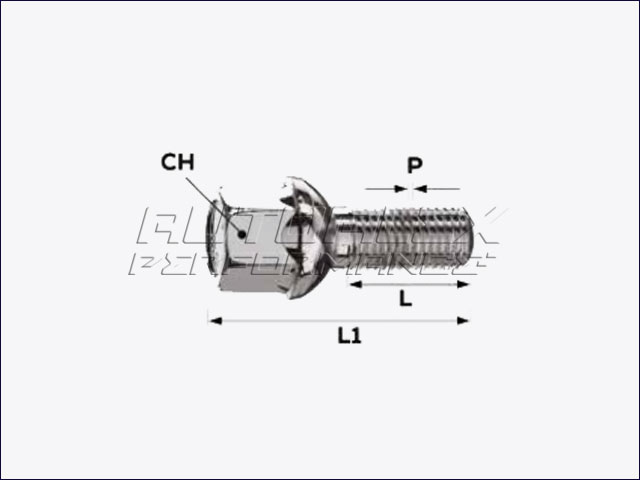 Tornillo Esférico M12X1.50X60MM