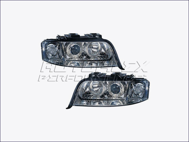 Faros Angel Eyes + Xenon Audi A6