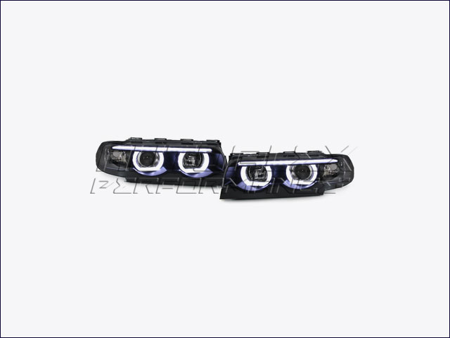Faros Angel Eyes + LED BMW E38