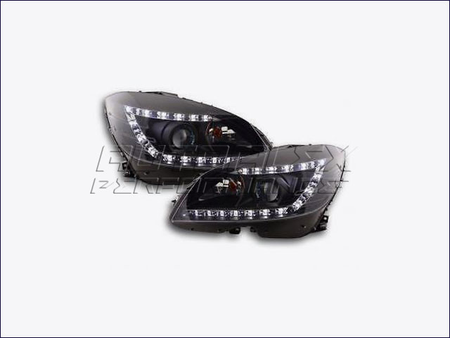 Faros Bi-Xenon + LED MB C W204