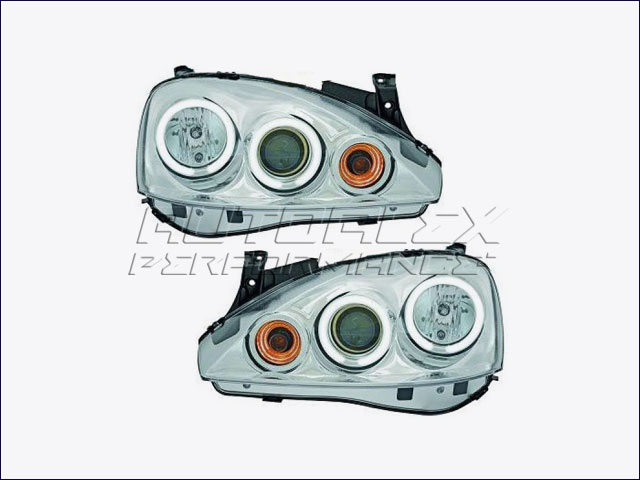 Faros Angel Eyes Delante Opel Corsa C