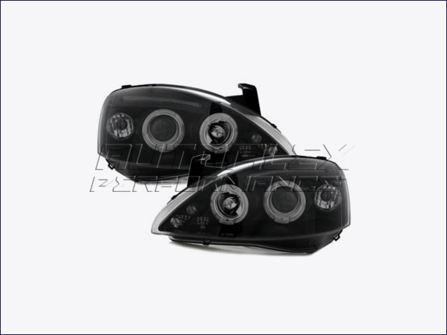 Faros Angel Eyes + LED Opel Corsa C