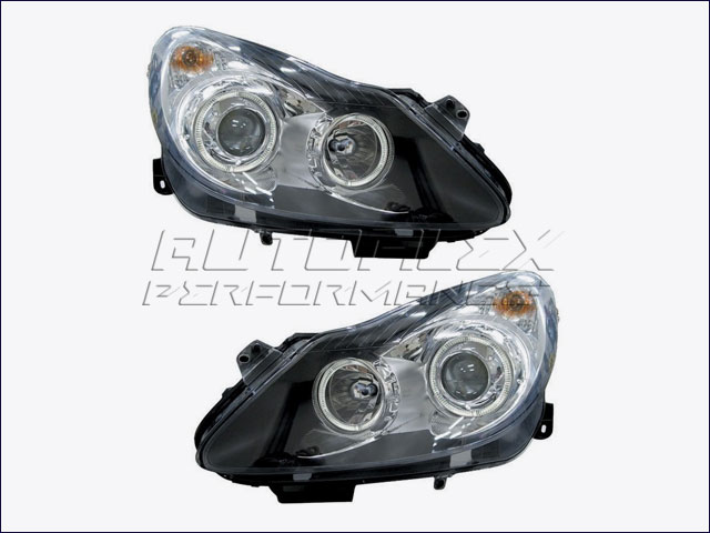 Faros Angel Eyes Opel Corsa D