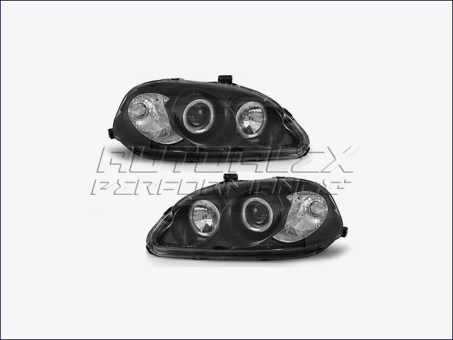 Faros Angel Eyes Delante Honda Civic