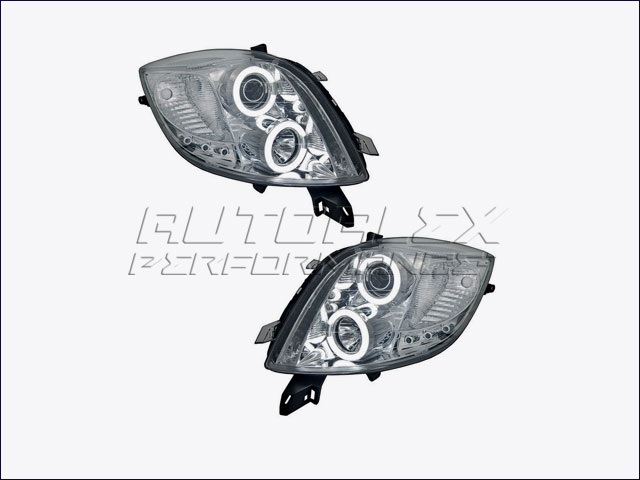 Faros Angel Eyes Toyota Yaris