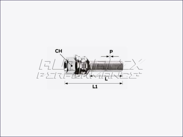Tornillo Orejeta Esférico M14X1.50X45MM