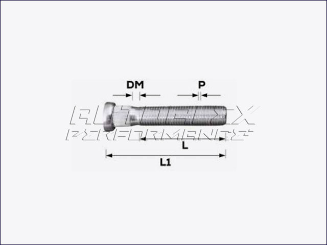 Tornillo Espárrago M16X1.50X36MM
