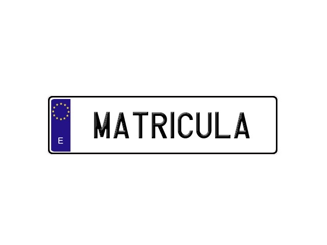 Placa Matricula Acrílica